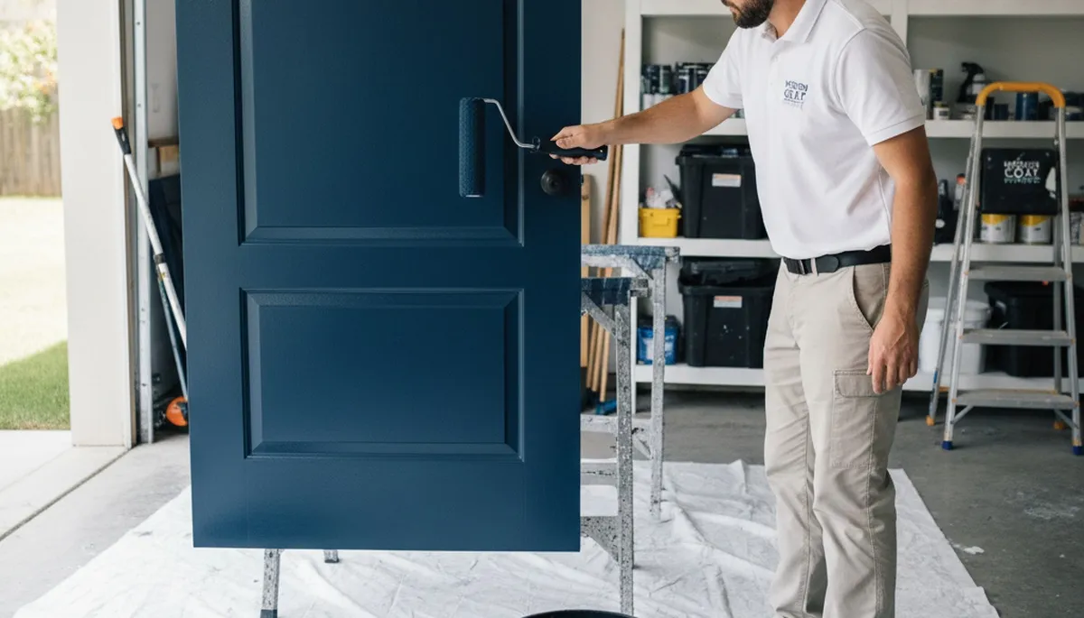 Professional door painting service in Green Bay, WI by expert house painters