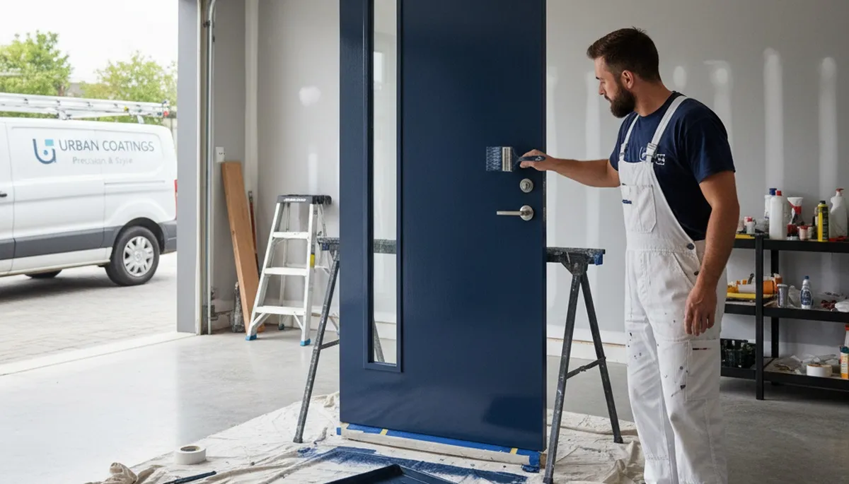Professional exterior door painting in Green Bay WI by expert house painters