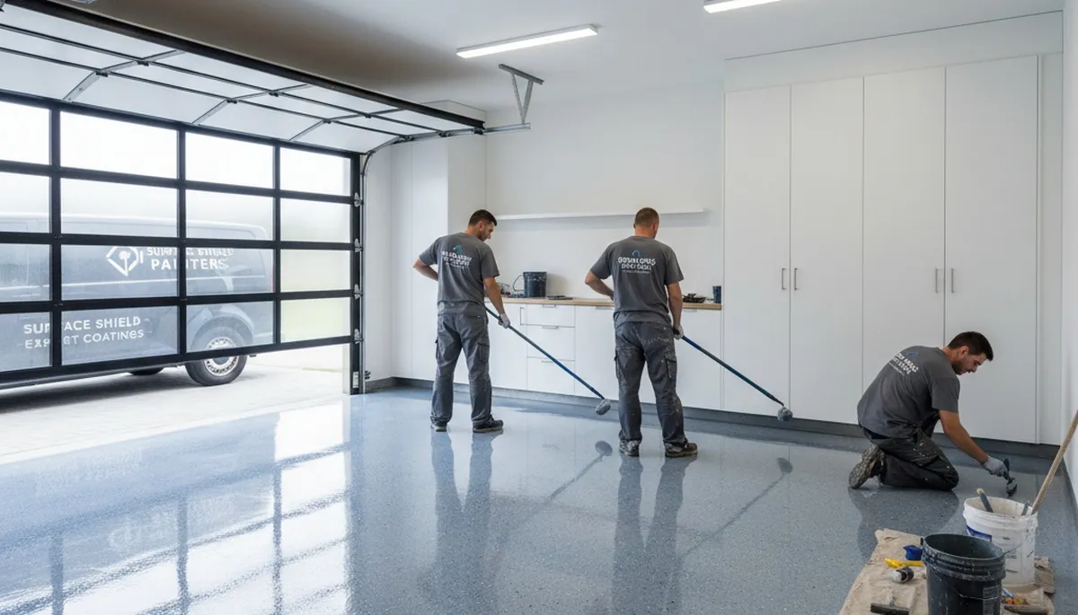 Durable epoxy garage floor coating by professional painters in Green Bay, WI