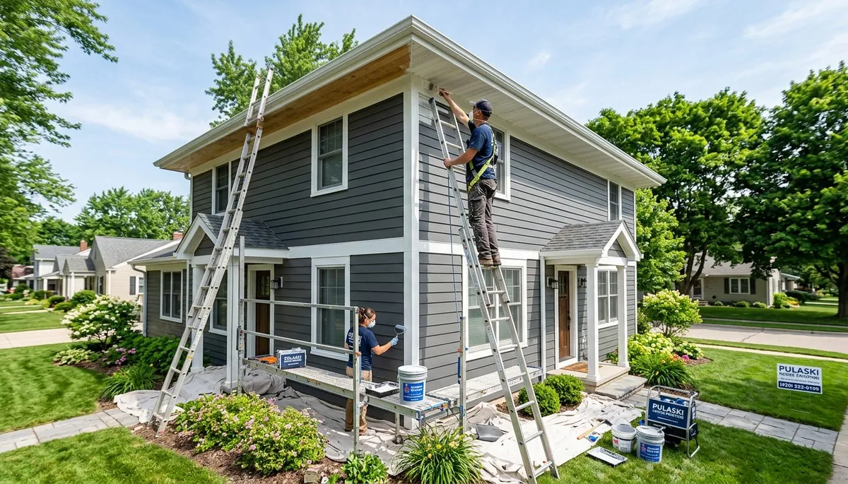 Professional exterior house painting service in Green Bay WI by local painting experts